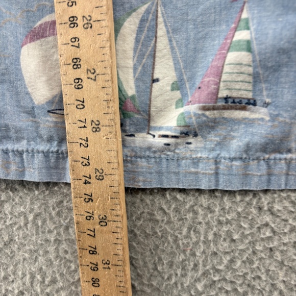 Reyn Spooner Vintage Sailboat Print Button-Up Shirt Men’s M Classic Fit Nautical - Picture 8 of 15